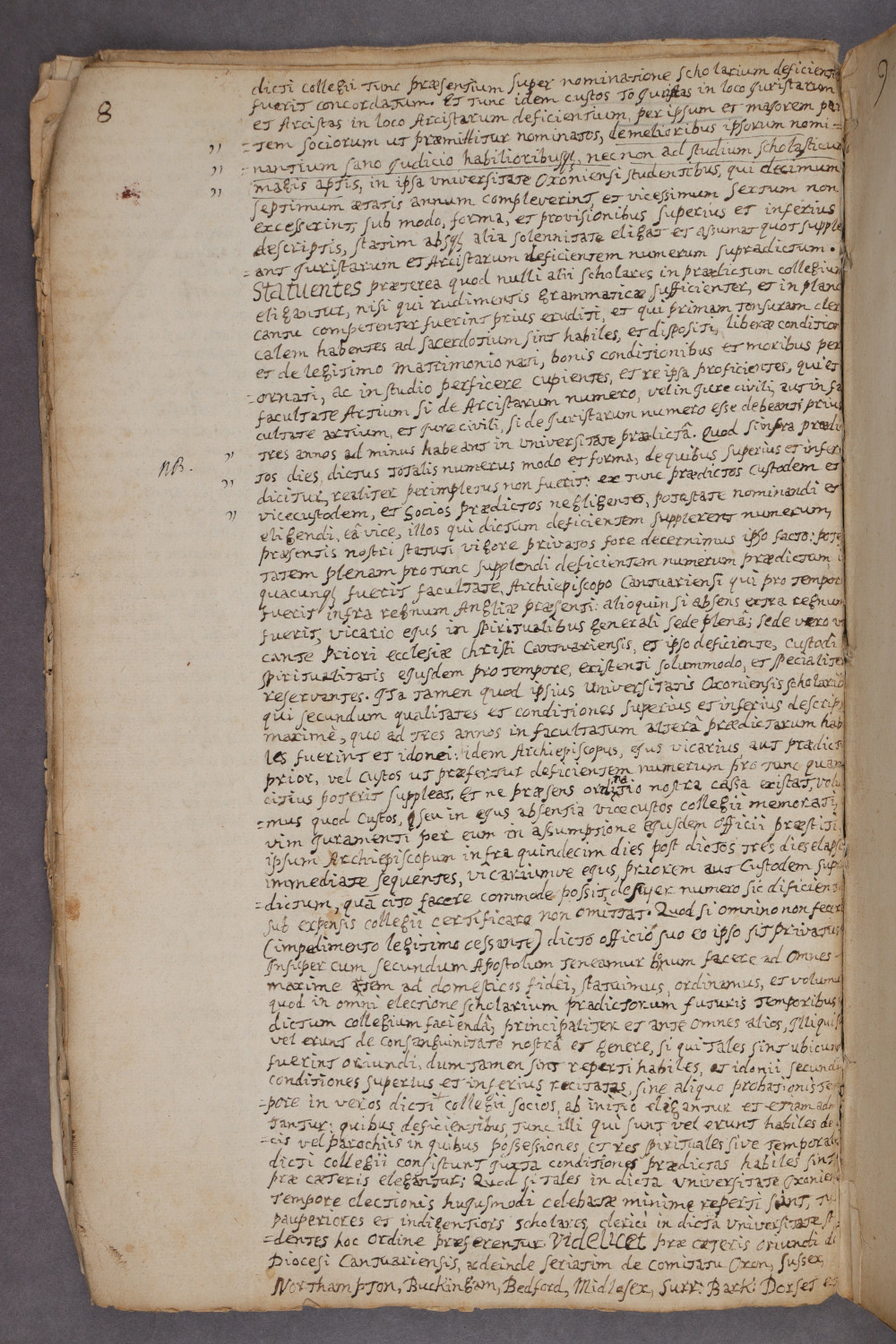 9 verso Page 8